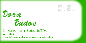 dora budos business card